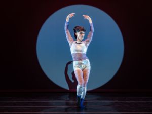 Beller-Tadiar in silver dance costume